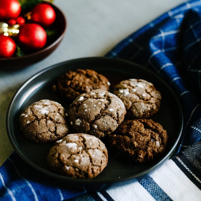 Gluten-Free Chocolate Cranberry Crinkle Cookies