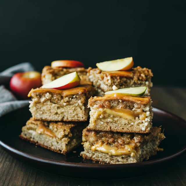 Gluten-Free Coconut Caramel Apple Cheesecake Bars