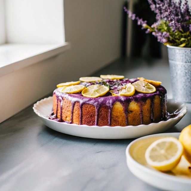 Gluten-Free Lemon Lavender Honey Cake