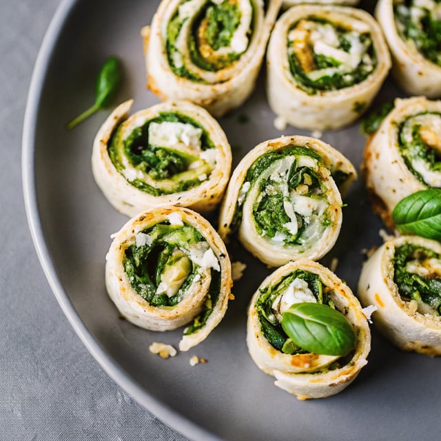 Gluten Free Pesto Pizza Rolls