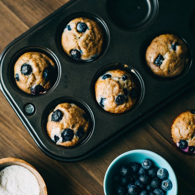 Gluten-Free Vegan Blueberry Muffins Recipe
