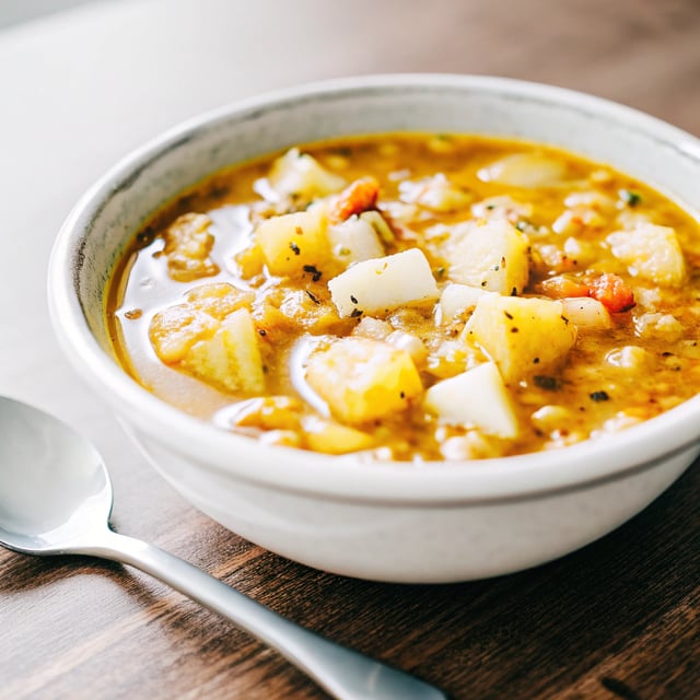 Golden Bliss Potato Soup