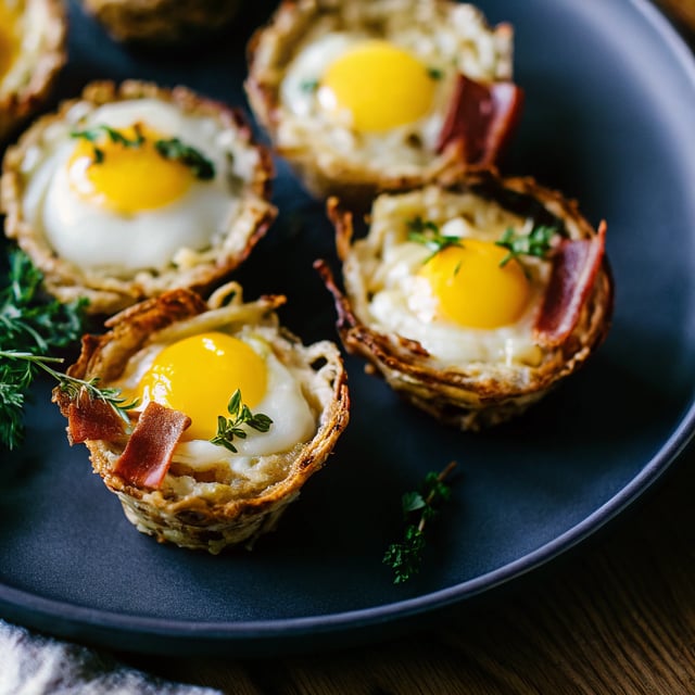 Hash Brown Egg Nests