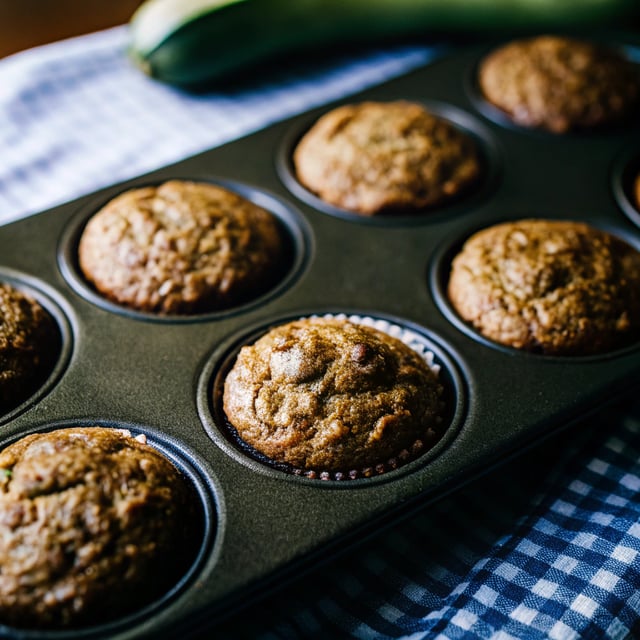 Healthy Chocolate Zucchini Muffins