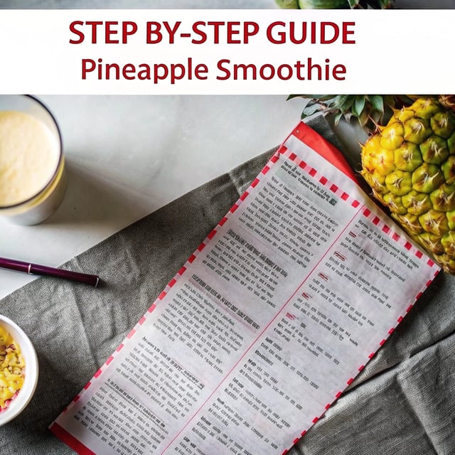How to Make a Pineapple Smoothie