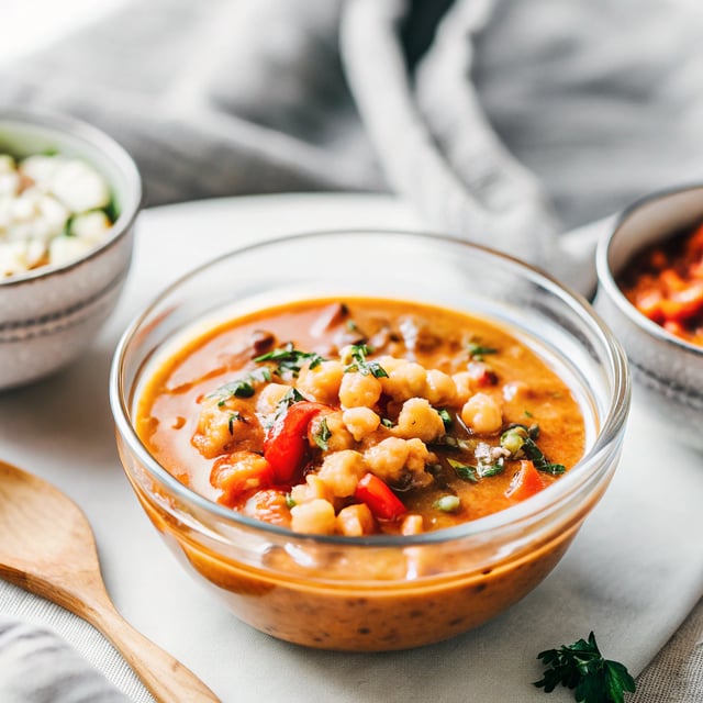 Instant Pot Cajun Spiced Chickpea Soup (Vegan)
