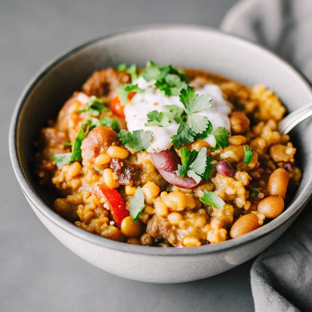 Instant Pot Pinto Bean Chili with Millet (Vegan)