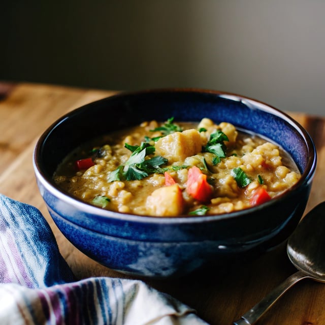 Instant Pot Red Lentil and Potato Curry (Vegan, Gluten-Free)