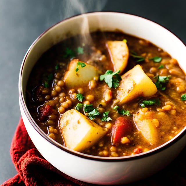 Instant Pot Red Lentil & Potato Curry