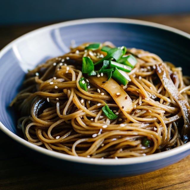 Instant Pot Sticky Maple Ginger Rice Noodles (Gluten-Free, Vegan)