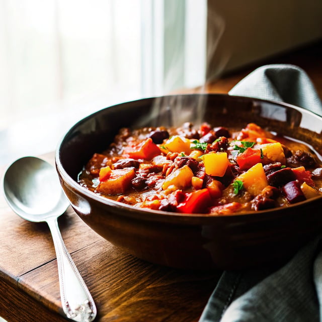 Instant Pot Vegan Acorn Squash Chili