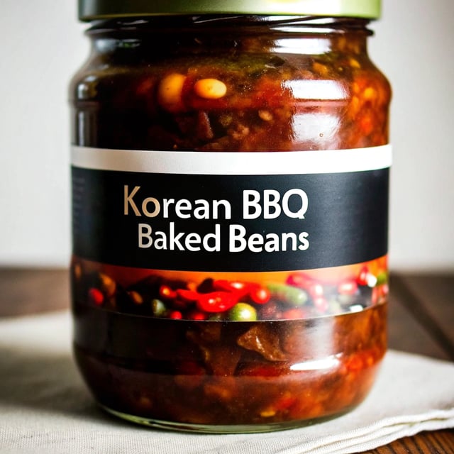 Korean BBQ Baked Beans