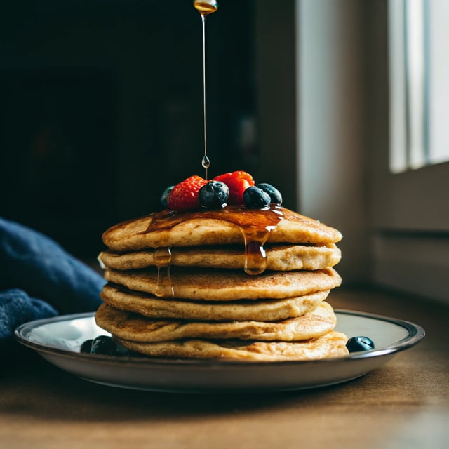 Oat Flour Fluffy Pancake Recipe