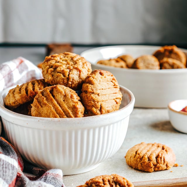 One Bowl Almond Flour Peanut Butter Cookies