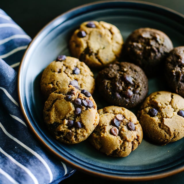 Peanut Butter Cacao Nib Coconut Flour Cookies (Gluten-Free, Dairy-Free, Refined Sugar-Free)