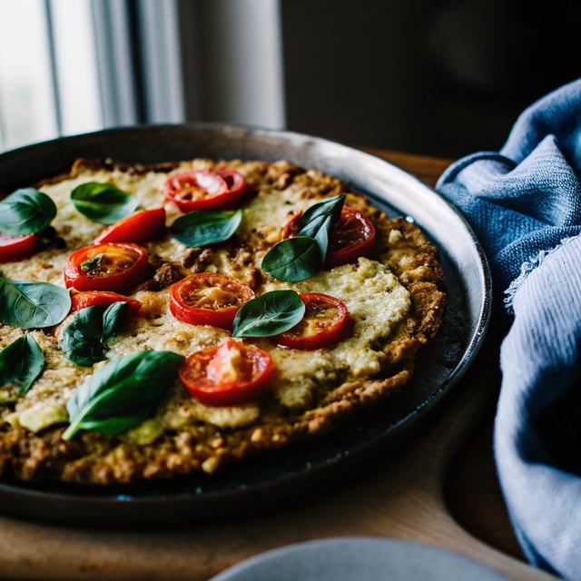 Quinoa Flatbread Pizza Crust (Gluten-Free, Vegan)