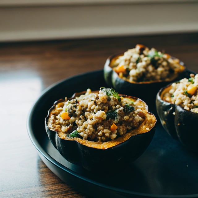 Quinoa Stuffed Acorn Squash