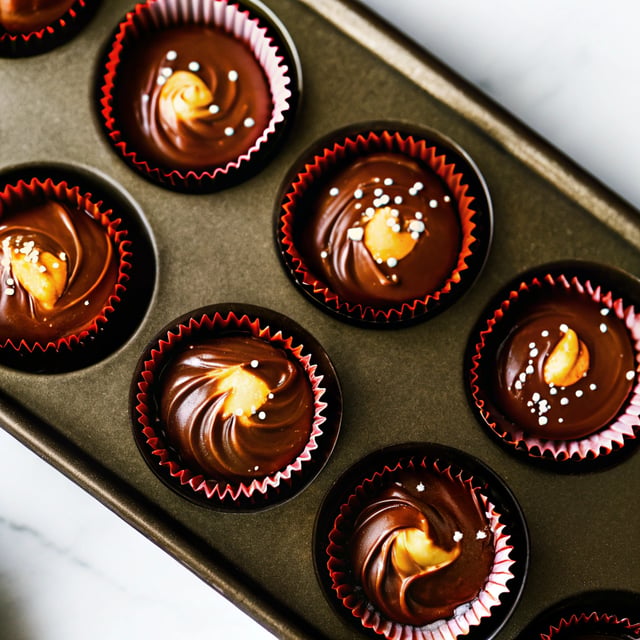 Salted Chocolate Chai Bliss Tahini Cups