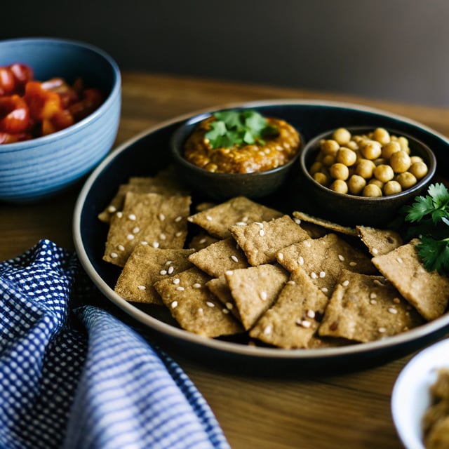 Sea Salt Chickpea Crackers