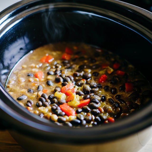 Slow Cooker Black Beans
