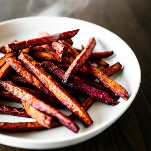 Smoky Baked Purple Sweet Potato Fries
