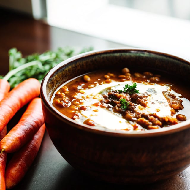 Spiced Carrot Lentil Soup