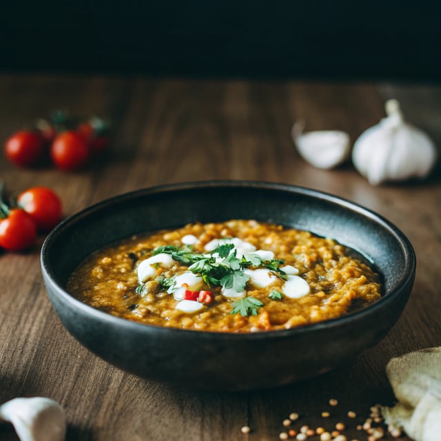 Spicy Coconut Red Lentil Dal (Instant Pot + Stovetop)