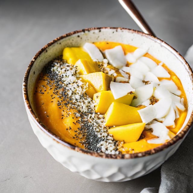 Spicy Golden Milk Mango Smoothie