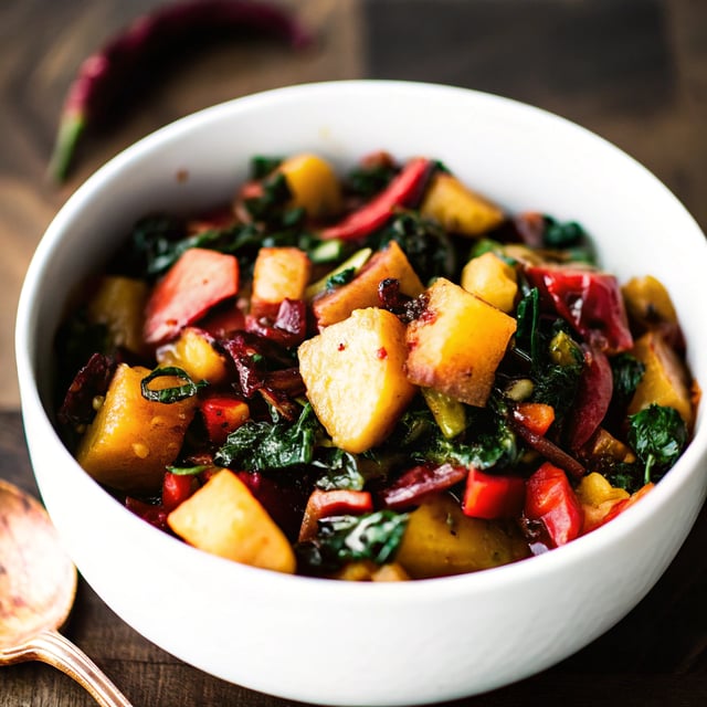 Spicy Kale and Potato Curry