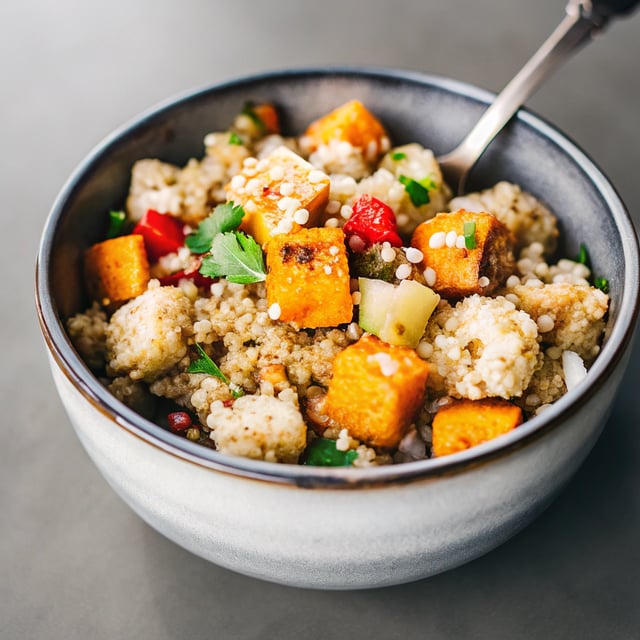 Spicy Roasted Pumpkin Quinoa Bowl