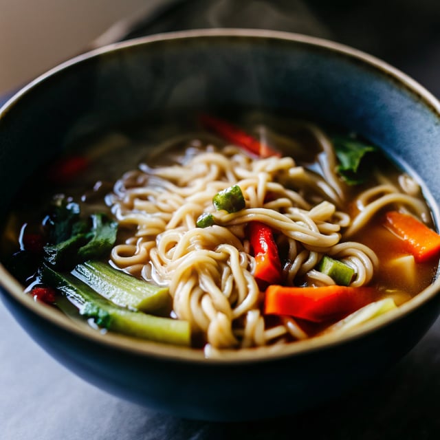 Spicy Vegan Noodle Soup