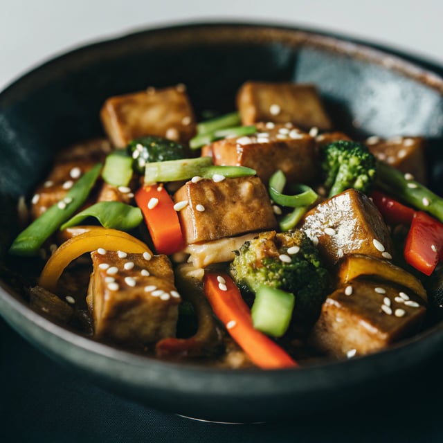 Teriyaki Tofu and Veggies Stir Fry (Vegan, Gluten-Free)