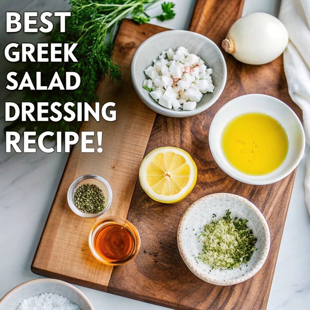 The BEST Greek Salad Dressing Recipe!