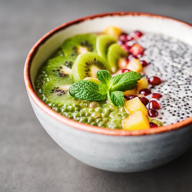 Tropical Green Chia Pudding Bowl