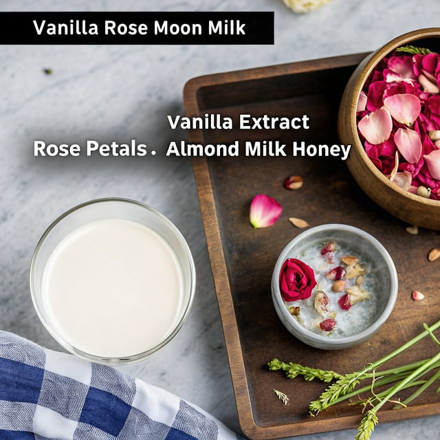 Vanilla Rose Moon Milk Recipe