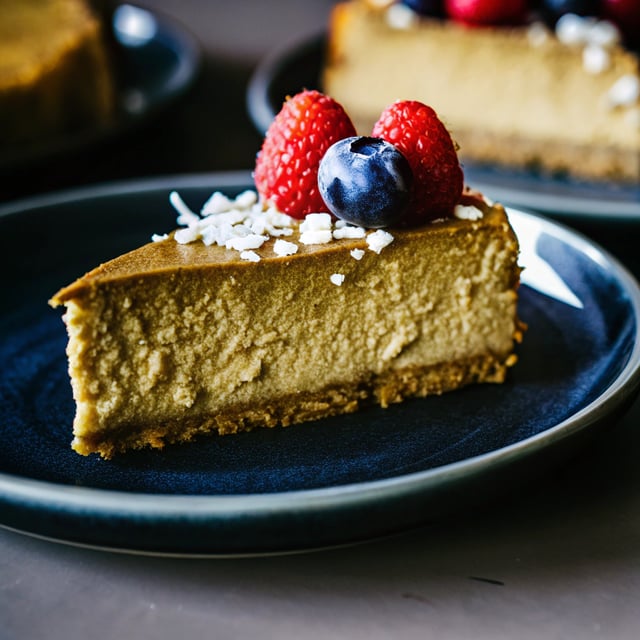 Vegan Golden Milk Cheesecake
