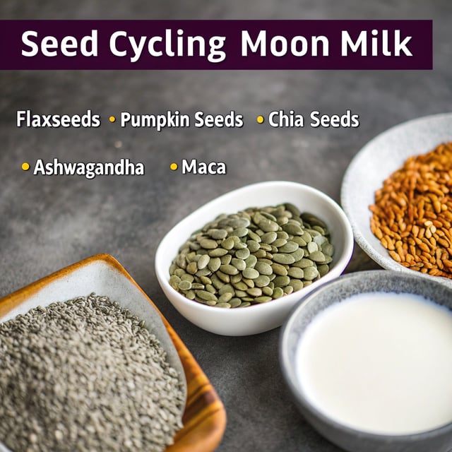 What is Seed Cycling? + Moon Milk Recipes for Hormone Health