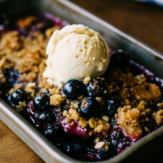 Blueberry Crumble Recipe (Extra Blueberries)