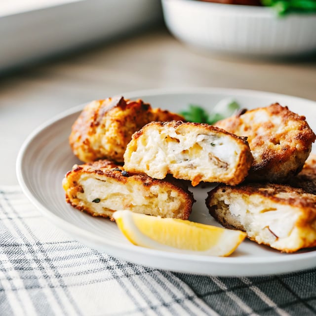 Cheesy Chicken Fritters