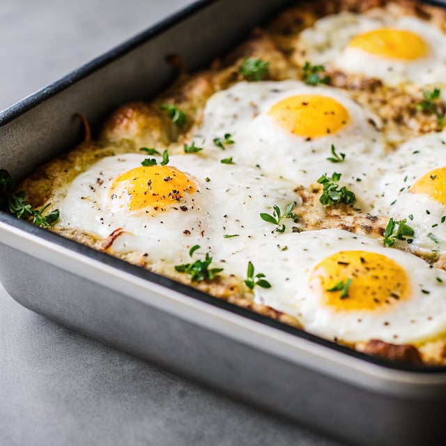 Cheesy Hash Brown and Egg Breakfast Casserole