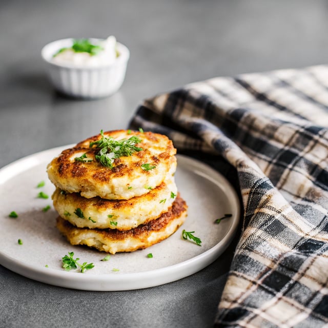 Cheesy Mashed Potato Pancakes Recipe