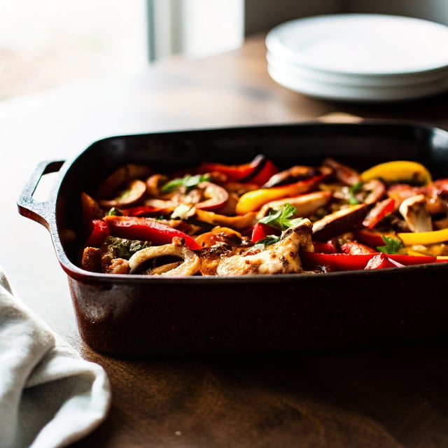 Chicken and Mushroom Fajitas
