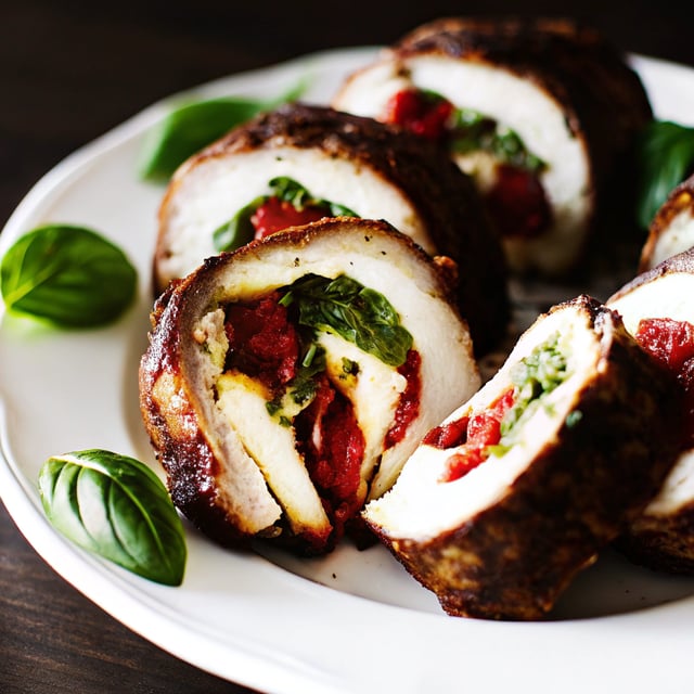 Chicken Pesto Roll-Ups