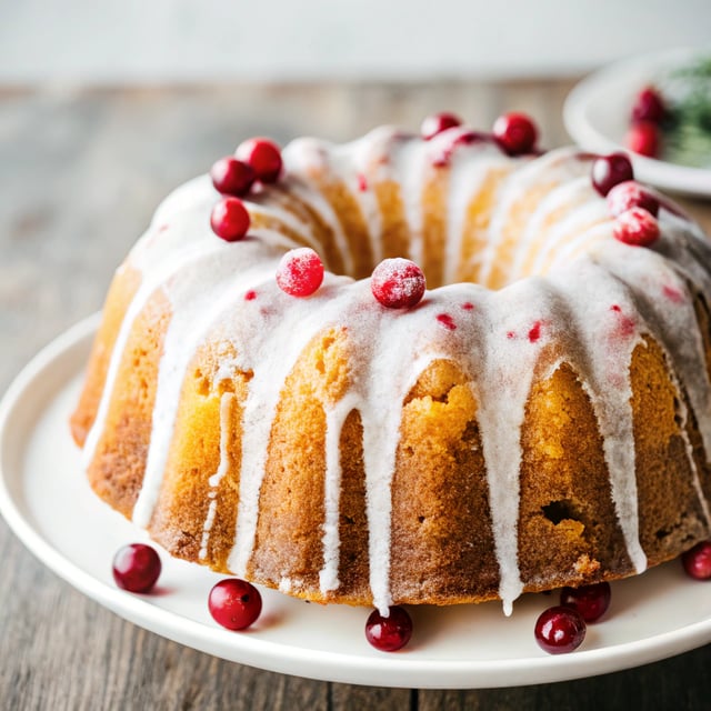 Cranberry Bundt Cake Recipe