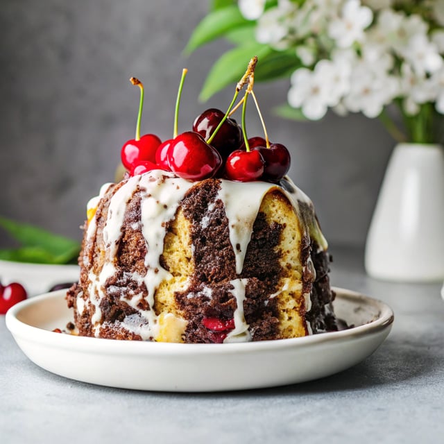 Drunken Cherry Chocolate Cake