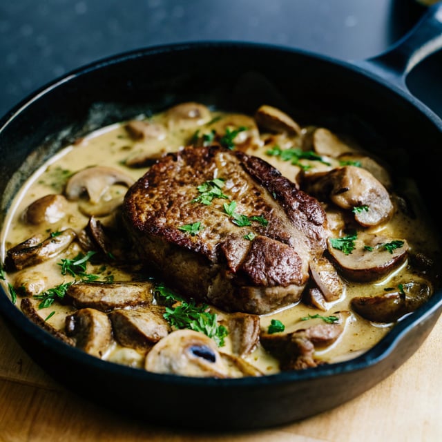Filet Mignon Recipe in Mushroom Sauce