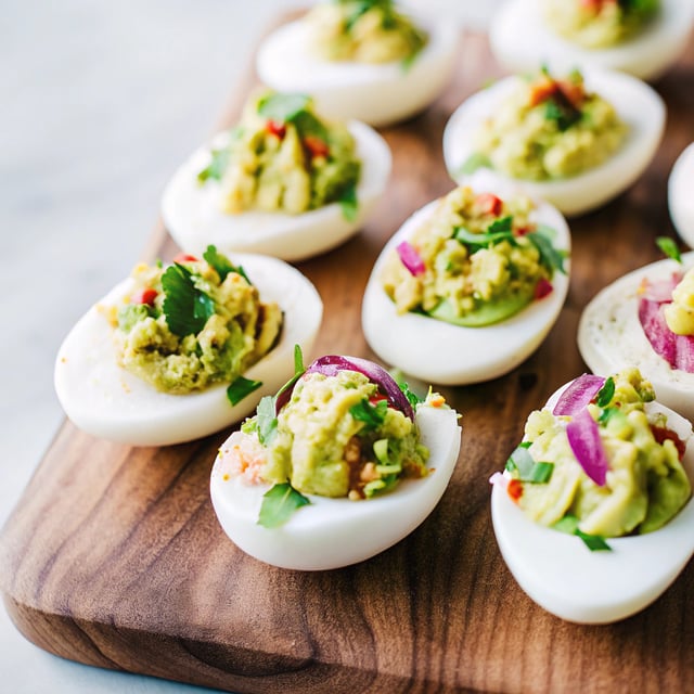Guacamole Stuffed Eggs Recipe