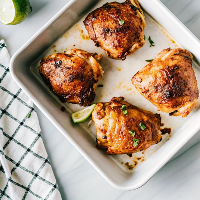 Juicy Barbecued Chicken Thighs Recipe
