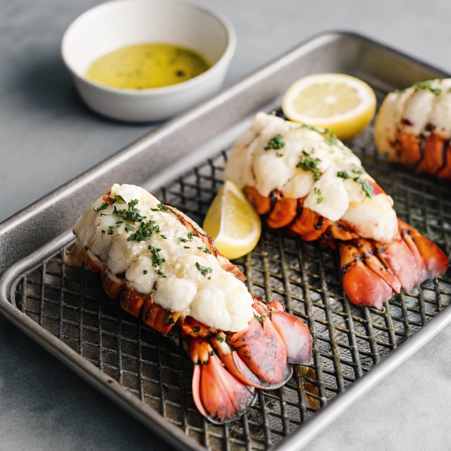Lobster Tails Recipe with Garlic Lemon Butter