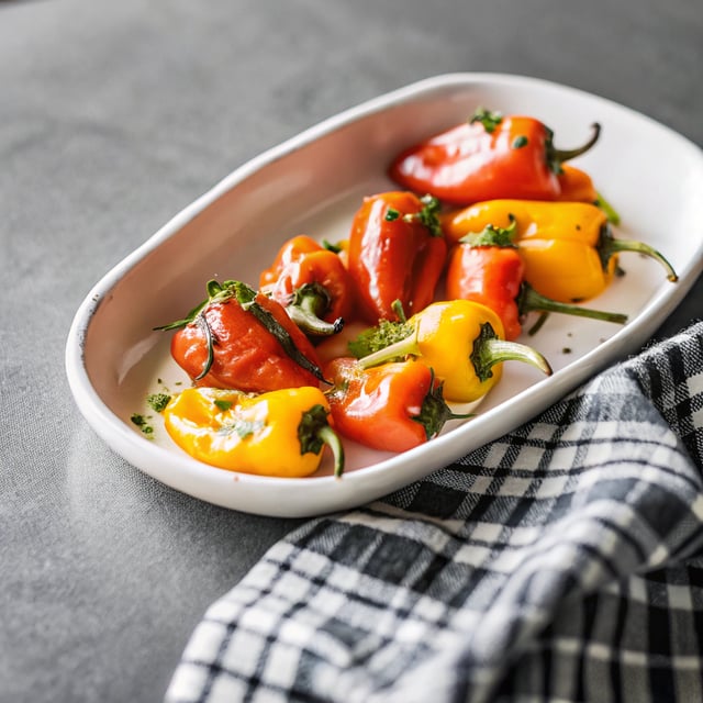 Marinated Mini Sweet Peppers